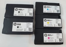 OEM HP 950 Black  951 Cyan Magenta Yellow Ink Cartridges New Lot Exp 2019 2021