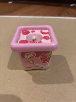 2011 baby alive strawberry yogurt container Very Rare