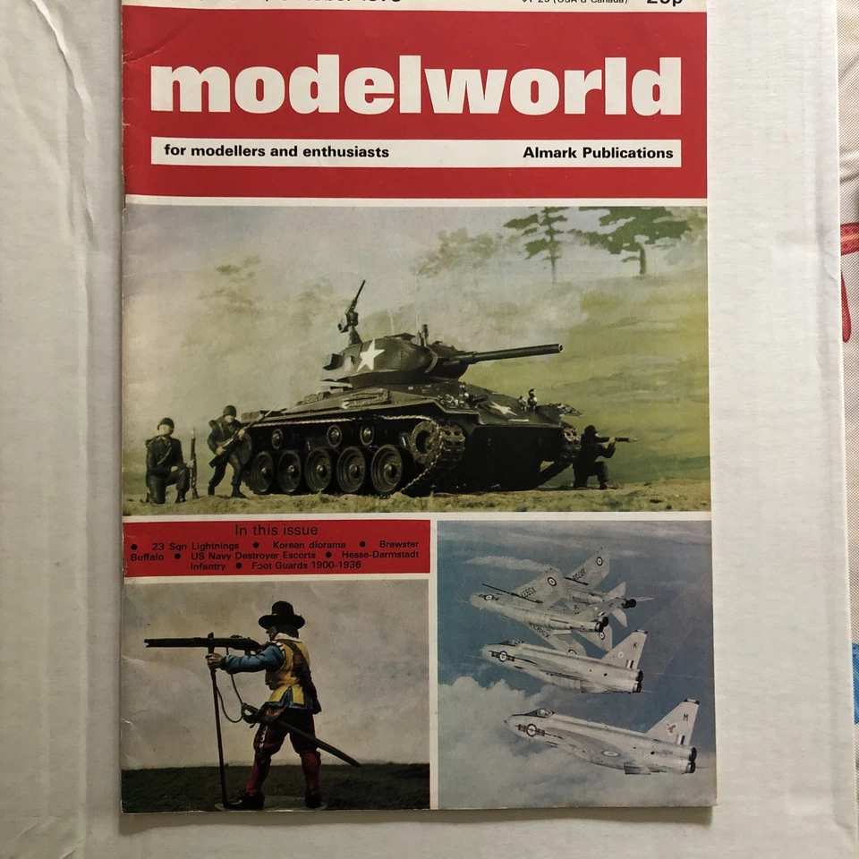 1970s 5 Issue Lot UK Modelworld Hobby Magazine miniature war military army plane - Image 3 of 4