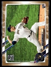 2021 Topps 377 Drew Rasmussen Milwaukee Brewers RC Memorial Day Camo 13/25