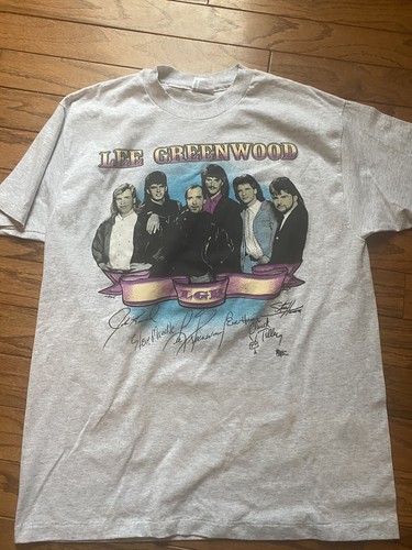 Lee Greenwood 1992 World Tour Concert T shirt XL Extra Large Band Country 92 Tee