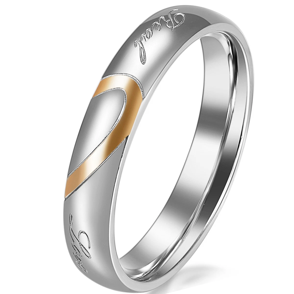 Heart Shape 1.85ct Cubic Zirconia 925 Silver Filled Wedding Ring - Sizes 6-10, Romantic Style