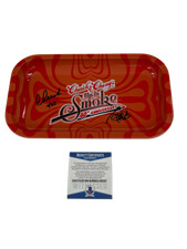 CHEECH AND CHONG SIGNED LARGE ROLLING TRAY AUTOGRAPH BECKETT PROOF COA 22