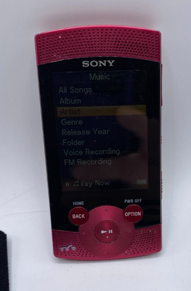 Sony Walkman NWZS545 Red 16GB Digital Media Player +Cable Bundle
