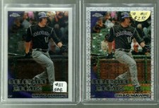 Colorado Rockies 2010 MLB Topps Chrome #111 Brad Hawpe base card plus X-Fractor