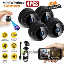 4 Camaras De Seguridad Wifi Exterior Inalambrica Con Vision Nocturna Video Audio