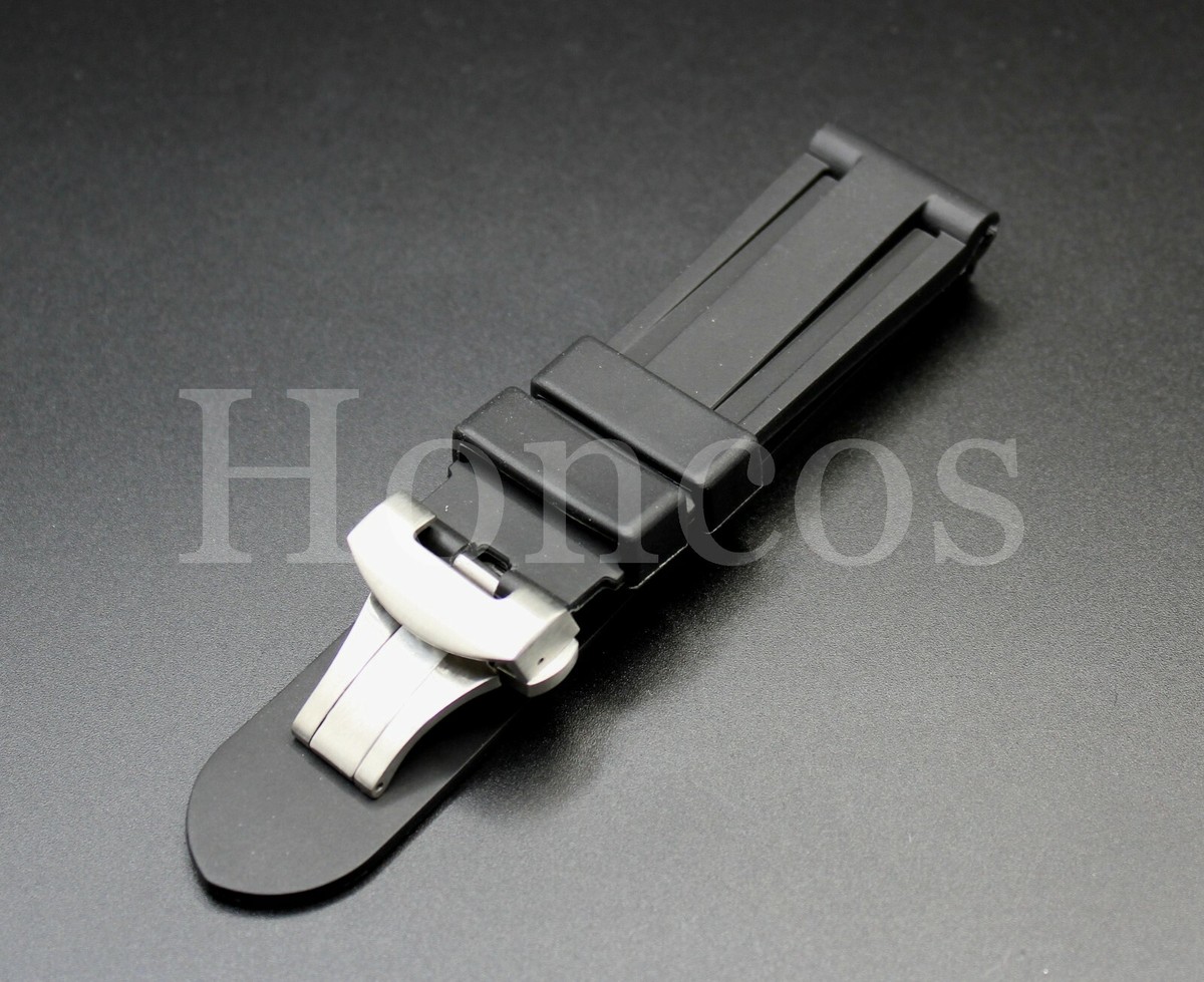 Sostituzione Cinturino Orologio Per Panerai Luminor Black 24 Mm - Foto 5