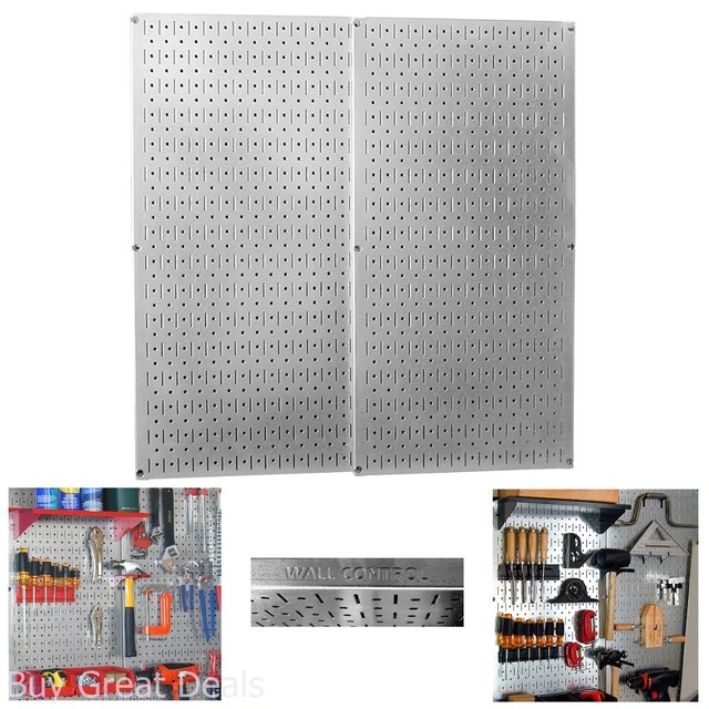New Wall Control 30P3232GV Galvanized Steel Pegboard Pack Panel