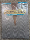 Vintage Round The Clock Pantyhose Pale Beige Size A Control Top Sandaltoe Sheer