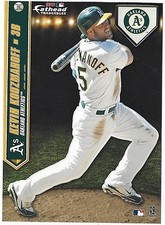 KEVIN KOUZMANOFF OAKLAND A's ATHLETICS FATHEAD TRADEABLES LOGO STICKER 2011 #31