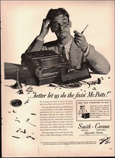 1942 Vintage ad Smith-Corona Portable Typewriter War effort  Art  03/29/23 thumbnail
