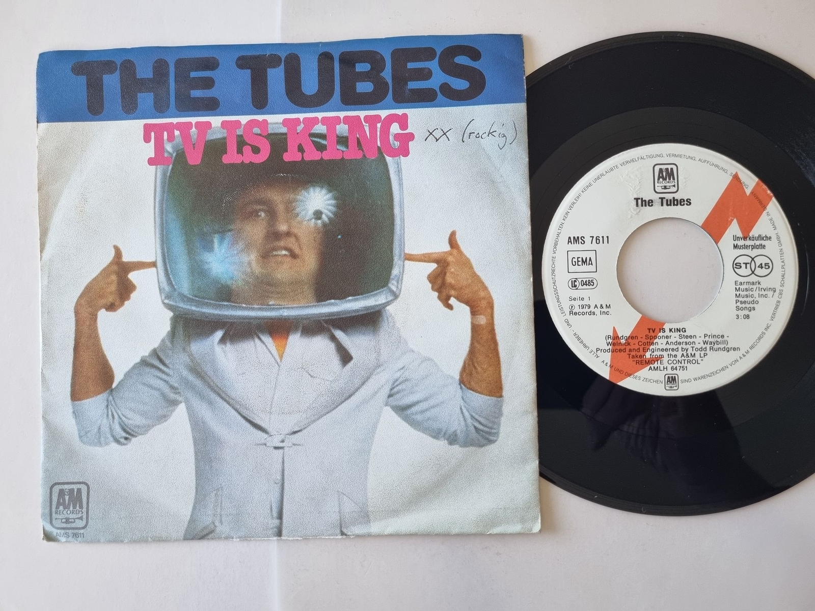 The Tubes - TV Is King 7'' Vinyl Germany PROMO