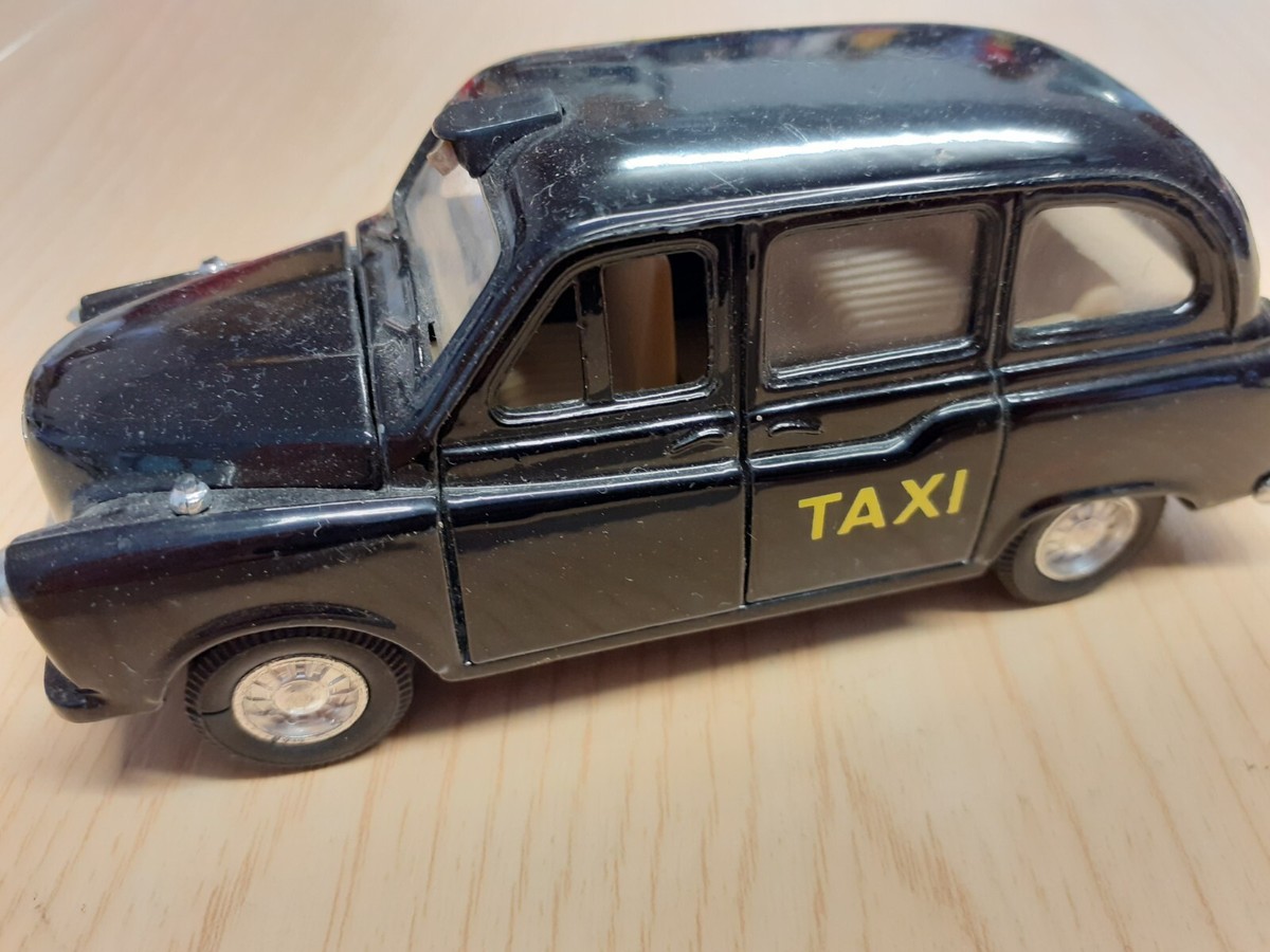 Welly London Miniatur-London-Taxi | Klassisches Schwarzes Cab, Metall & Kunststoff | Deko & Spielzeug