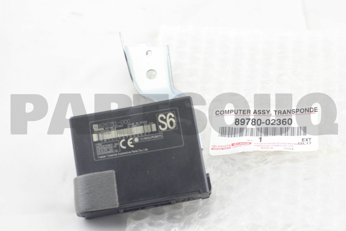 8978002360 Genuine Toyota COMPUTER ASSY, TRANSPONDER KEY 89780
