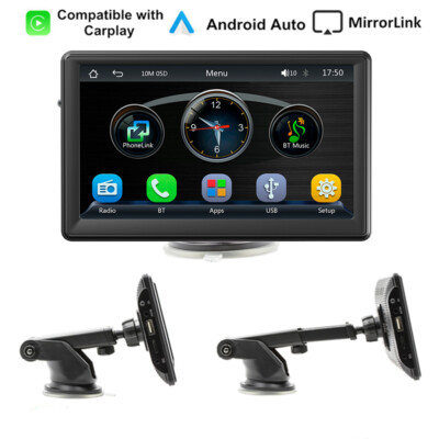 Neu Verstellbarer 7'' Autoradio Monitor Multimedia Player Plug & Play für Carplay