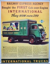 1938 International Harvester IH Trucks Railway Express Original Print Ad Life