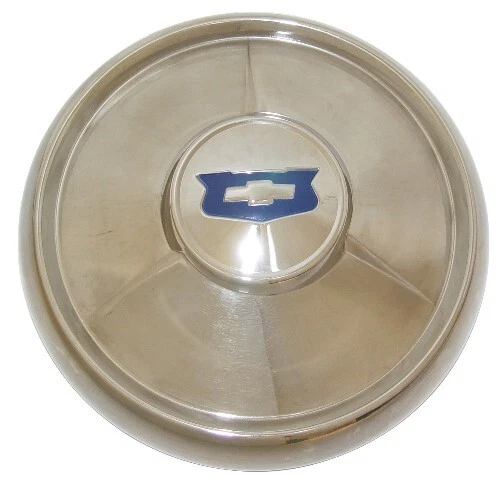 Chevy Belair 150 210 1954 vagón tapacubos juego de 4 nuevos acero inoxidable # 54C-1130* Foto 2 de 3