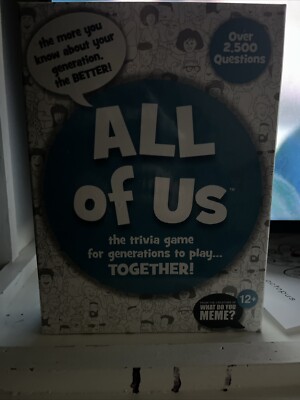 BRAND NEW!  All Of Us Game - Generations Trivia Game - Over 2400 Questions