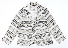 S.o.l Design Womens Beige Jacket Blazer Size 46