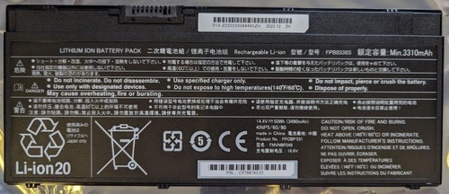 Laptop Battery for Fujitsu LifeBook 3310mAh FPB0338S FPCBP531 FMVNBP248