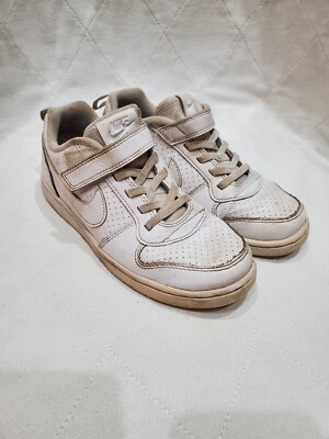 Nike 870025-100 Little Kids Court Borough White Sneakers Size 3Y | eBay UK