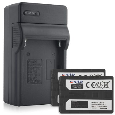 2 Akkus + Ladegerät NP-FM50 für Sony Cyber-shot DSC-F707,F717,F828
