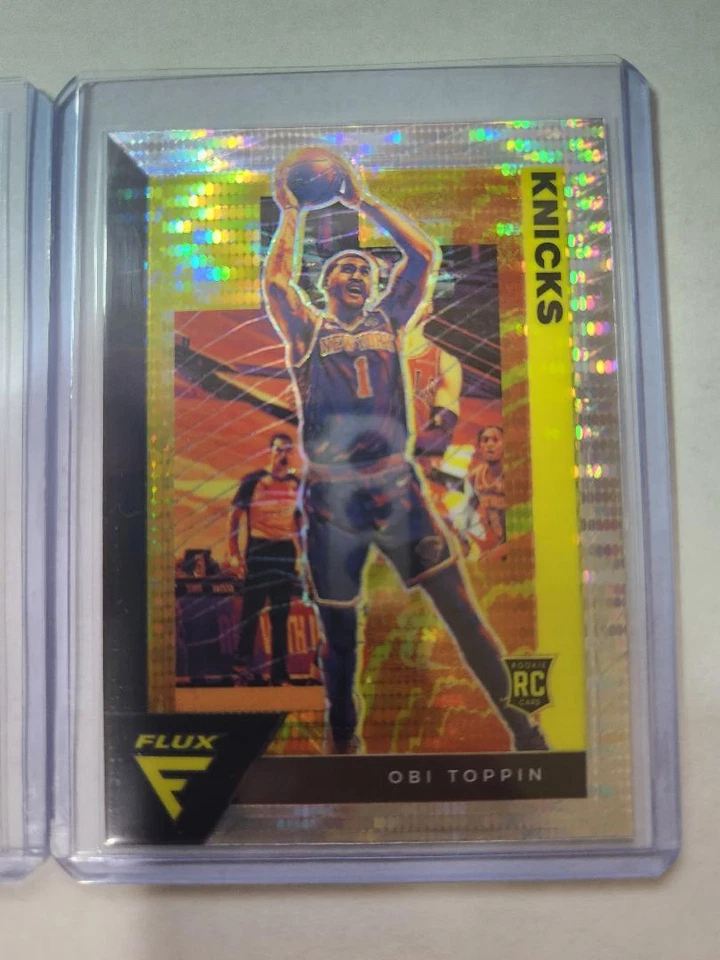 2020-21 Panini Flux Obi Toppin RC Pulsar Prizm & We Got Next Hoops Insert RC - Image 3 of 4