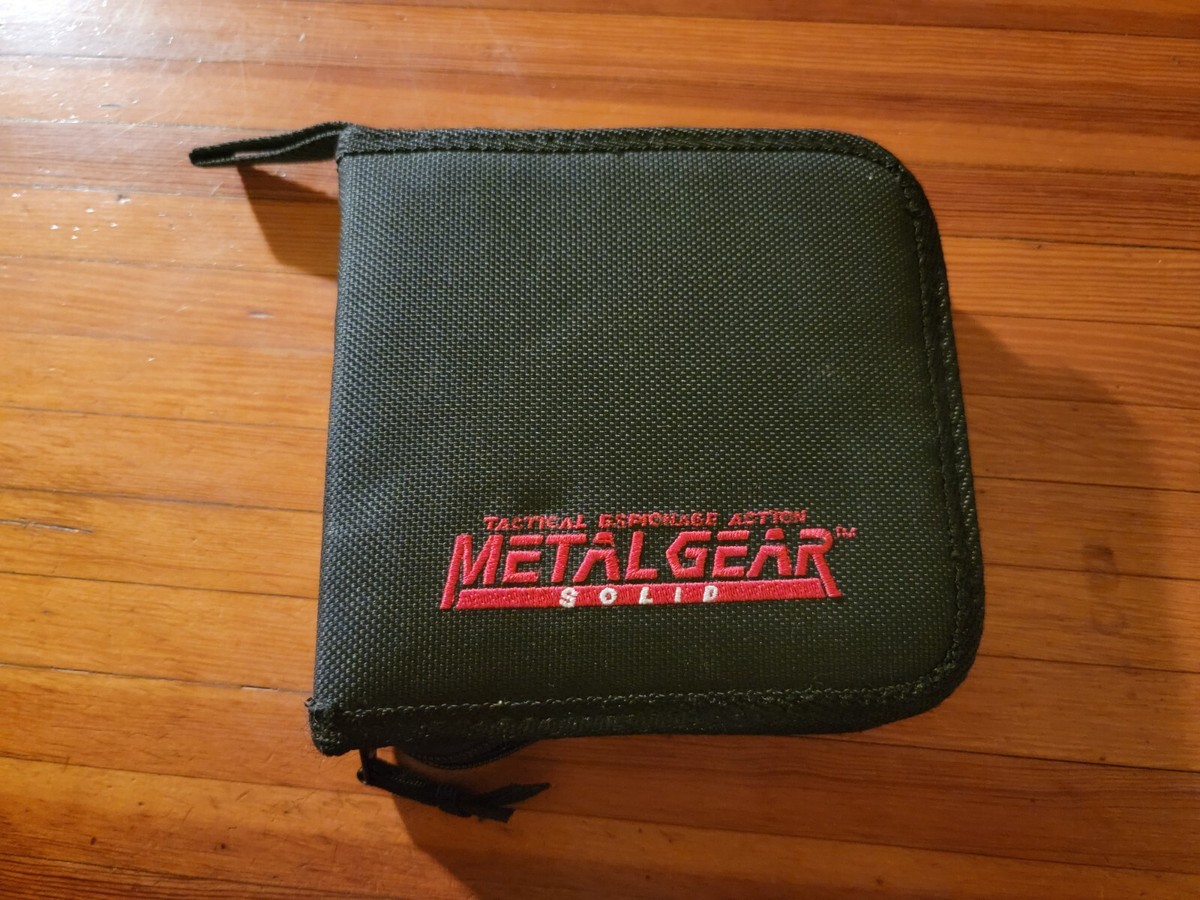 VTG RARE Metal Gear Solid Snake Konami CD BOOK CASE WALLET SLEEVE