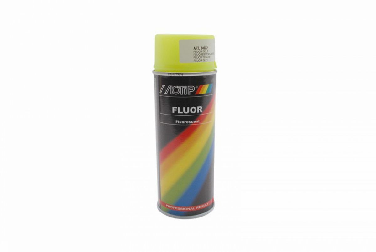 Aérosol de peinture fluo jaune Motip Pro 400ml pour marquage haute visibilité