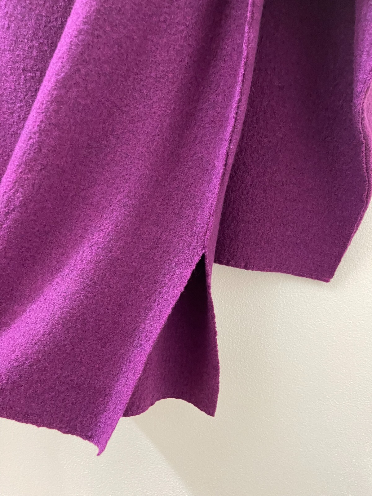 NWT $298 Eileen Fisher Jam Boiled Wool Jam Funnel Neck Box-Top 1X.