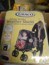 GRACO Deluxe Stroller Rain, Snow, Wind Cover Fits All Stroller With Canopy Nos
