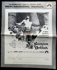 Vintage SAMSON AND DELILAH Movie PRESS BOOK (1968) Cecil B. DeMille Masterpiece