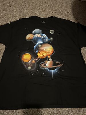 disney world epcot mickey mouse adult xl shirt spaceship earth 