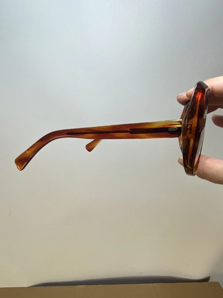 Vtg 50s 60s 70s Oversized Big Tortoise Grandma Hollywood Actres Italy Sunglasses - Image 4 of 4