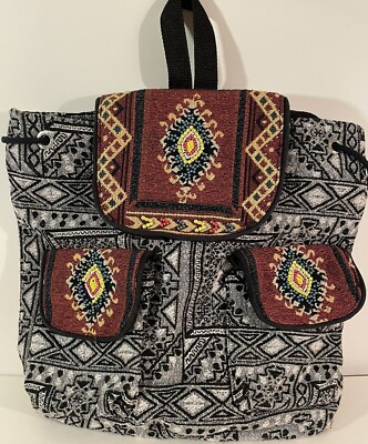 Earthbound Trading backpack Boho Embroidered Cotton Backpack. Earthbound | Mercari main image 4