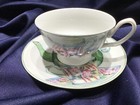 STECHCOL GRACIE CHINA CUP & SAUCER set TEAPOT MOTIF never used! NEW! excellent! — photo 2