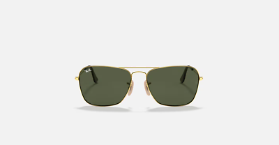Ray-Ban Caravan Polished Arista Gold/G-15 Green 55mm Sunglasses