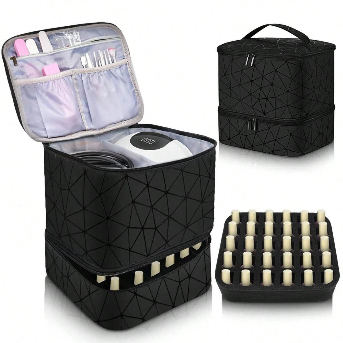 Large Capacity Travel Makeup Bag Organizer Waterproof Pvc Cosmetic Storage Case