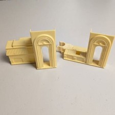 Vintage Plastic Toy Building Facade Pieces
