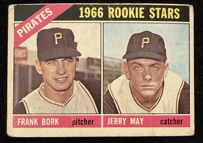 1966 Topps #123   Pittsburgh Pirates Rookie Stars   Frank Bork   Jerry May