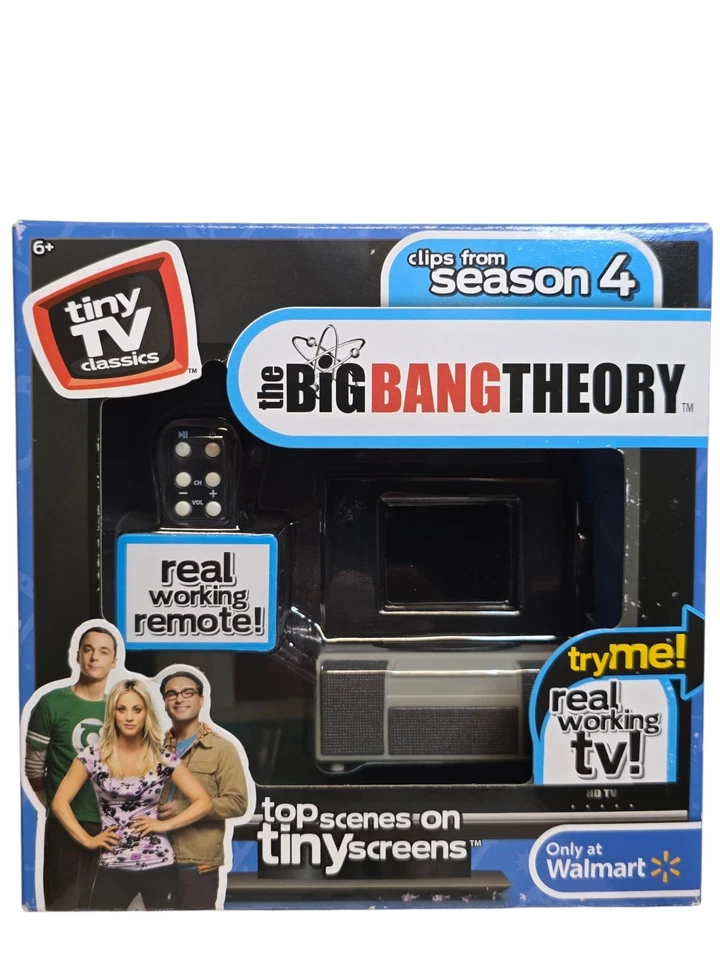 The Big Bang Theory Tiny TV Classics Real Working TV & Remote & Season 1 DVD - Image 3 of 4