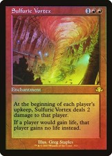 Magic The Gathering MTG SULFURIC VORTEX RETRO FRAME FOIL Dominaria Remastered NM