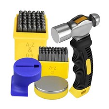 Metal Stamping Kit DIY Uppercase Lowercase Accurate Comfortable Professional