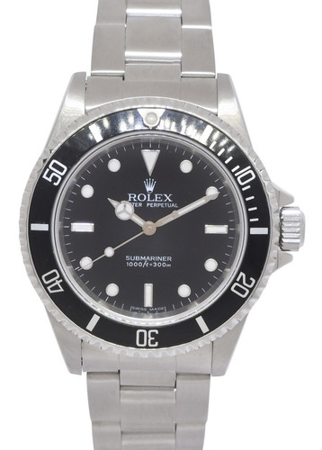 Rolex Submariner No Date Steel Black Dial Mens 40mm Oyster Watch +Papers P 14060