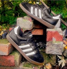 BLack Leather ADIDAS SAMBAS Soccer Shoes Grea...