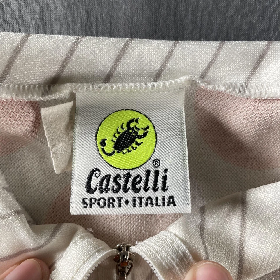 复古 Castelli 可口可乐 Light Le Tour 骑行服 大号 美国制造圆点 — 第 2/4 张图片