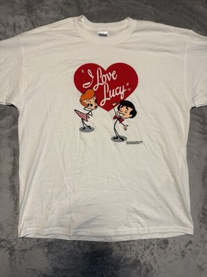 2002 I LOVE LUCY CBS SITCOM TV SERIES LUCILLE BALL DESI ARNAZ t-shirt XL White