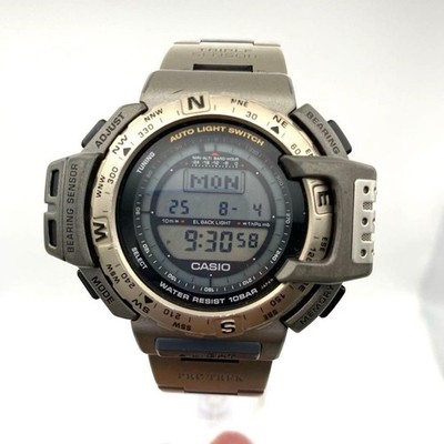 CASIO PRO TREK Titanium PRT-420 in excellent condition From Japan