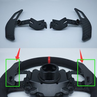 Kohlefaser Lange Paddel Set für Thrustmaster T300RS T300GT T300GTE T300 Lenkrad
