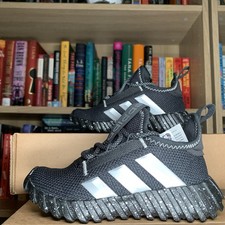 Adidas Kaptir Flow K IH3486 Black Silver Kids 11K Sneakers New Youth